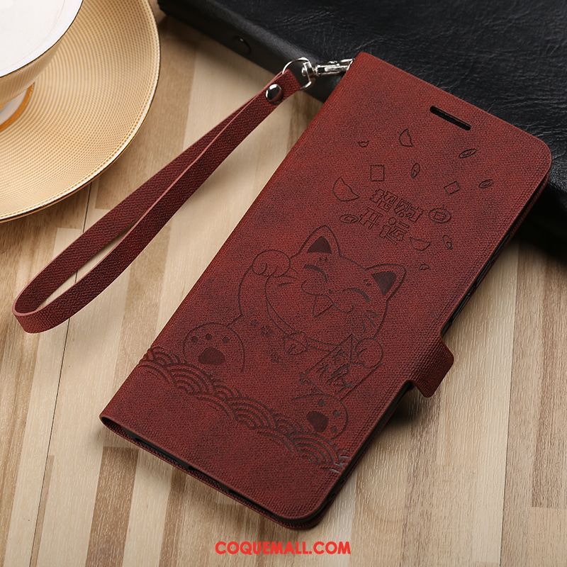 Étui Xiaomi Mi 8 Marque De Tendance Étui En Cuir Vintage, Coque Xiaomi Mi 8 Délavé En Daim Bleu Marin Beige