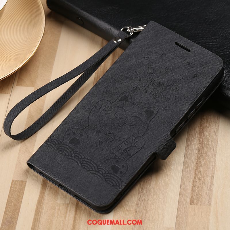 Étui Xiaomi Mi 8 Marque De Tendance Étui En Cuir Vintage, Coque Xiaomi Mi 8 Délavé En Daim Bleu Marin Beige