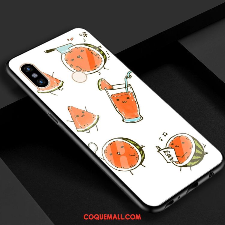 Étui Xiaomi Mi 8 Petit Frais Pastèque, Coque Xiaomi Mi 8 Téléphone Portable Cool Beige