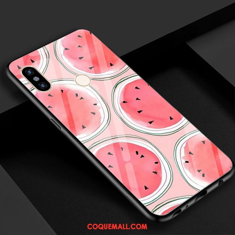 Étui Xiaomi Mi 8 Petit Frais Pastèque, Coque Xiaomi Mi 8 Téléphone Portable Cool Beige