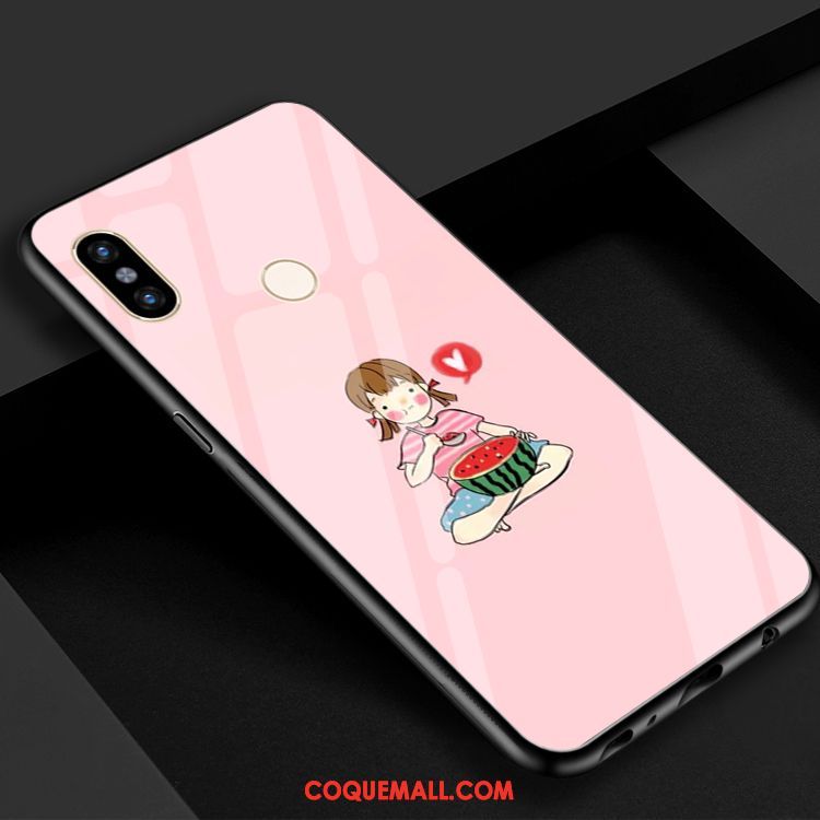 Étui Xiaomi Mi 8 Petit Frais Pastèque, Coque Xiaomi Mi 8 Téléphone Portable Cool Beige