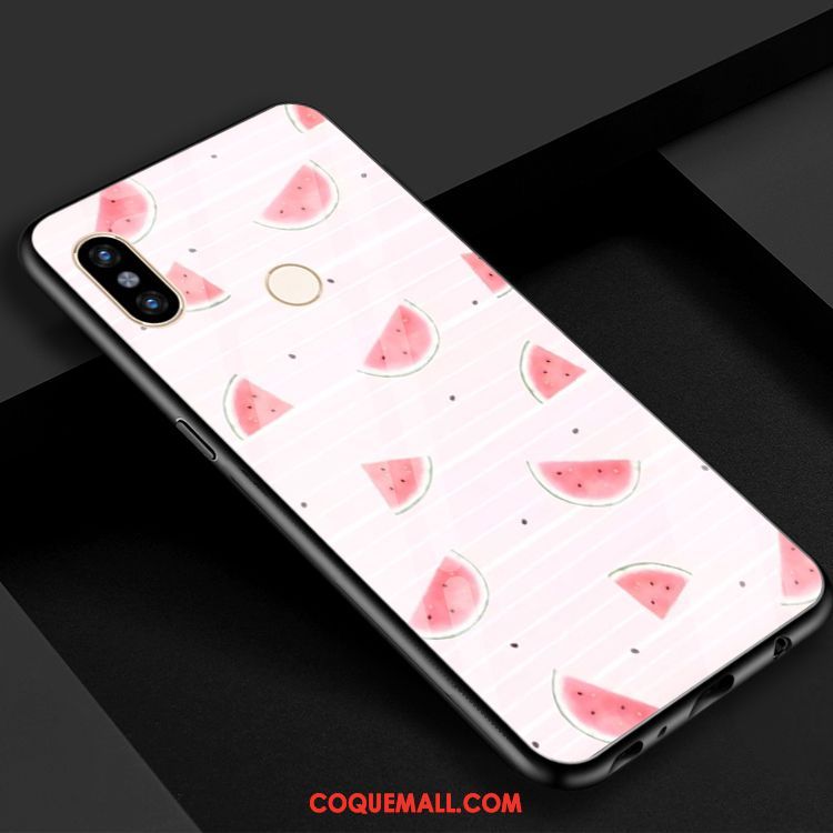 Étui Xiaomi Mi 8 Petit Frais Pastèque, Coque Xiaomi Mi 8 Téléphone Portable Cool Beige