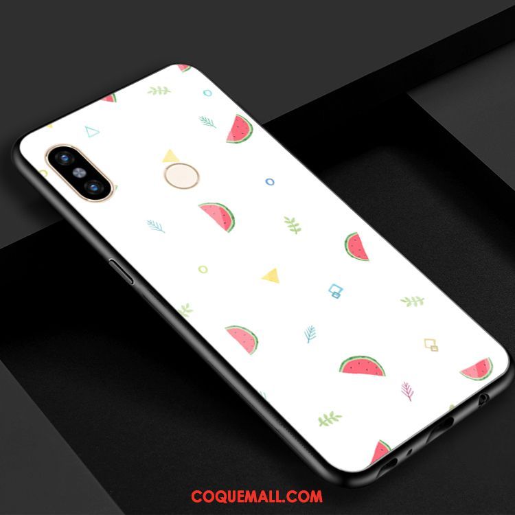 Étui Xiaomi Mi 8 Petit Frais Pastèque, Coque Xiaomi Mi 8 Téléphone Portable Cool Beige