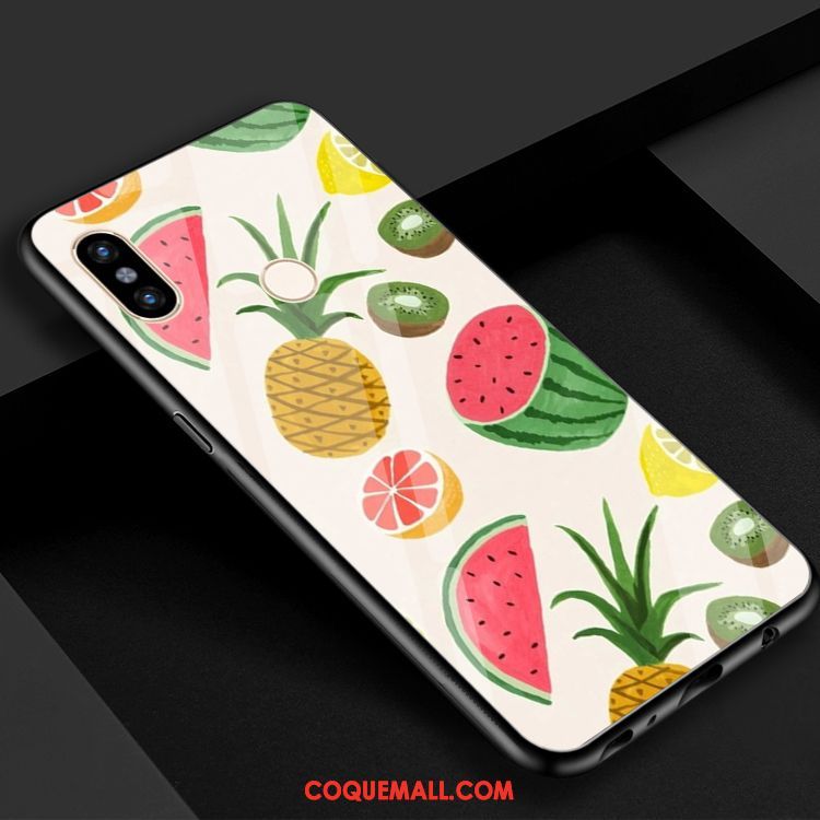 Étui Xiaomi Mi 8 Petit Frais Pastèque, Coque Xiaomi Mi 8 Téléphone Portable Cool Beige