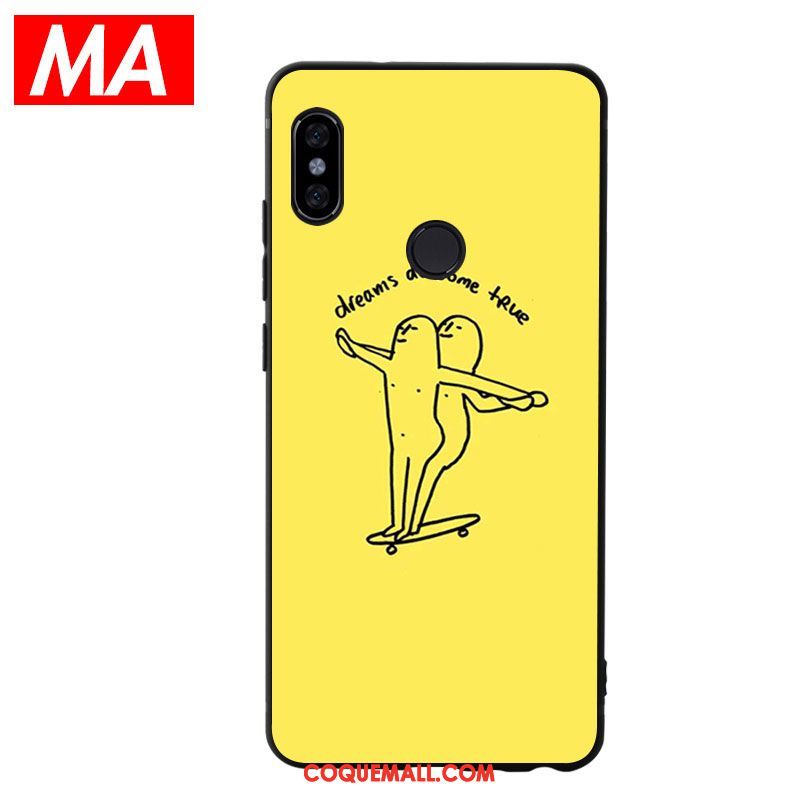 Étui Xiaomi Mi 8 Petit Protection Silicone, Coque Xiaomi Mi 8 Personnage Marque De Tendance Beige