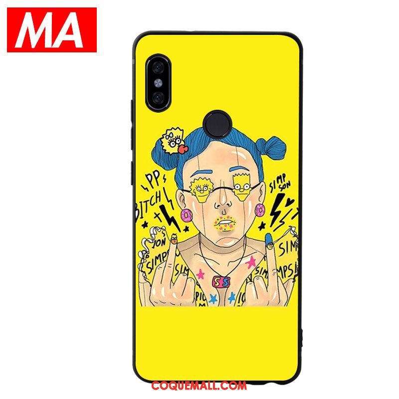 Étui Xiaomi Mi 8 Petit Protection Silicone, Coque Xiaomi Mi 8 Personnage Marque De Tendance Beige