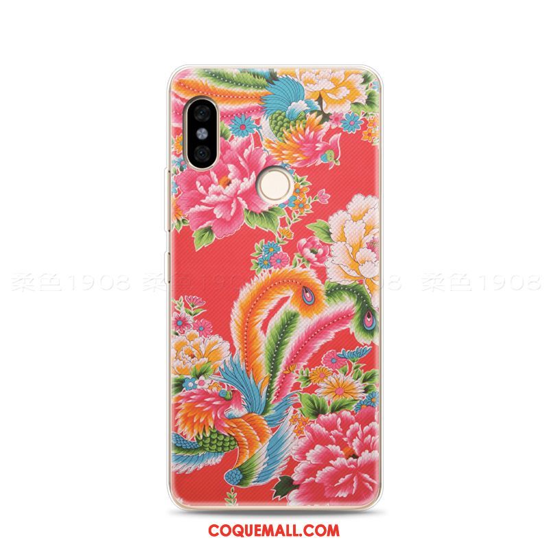 Étui Xiaomi Mi 8 Petit Vent Ethnique, Coque Xiaomi Mi 8 Fleur Grand Beige