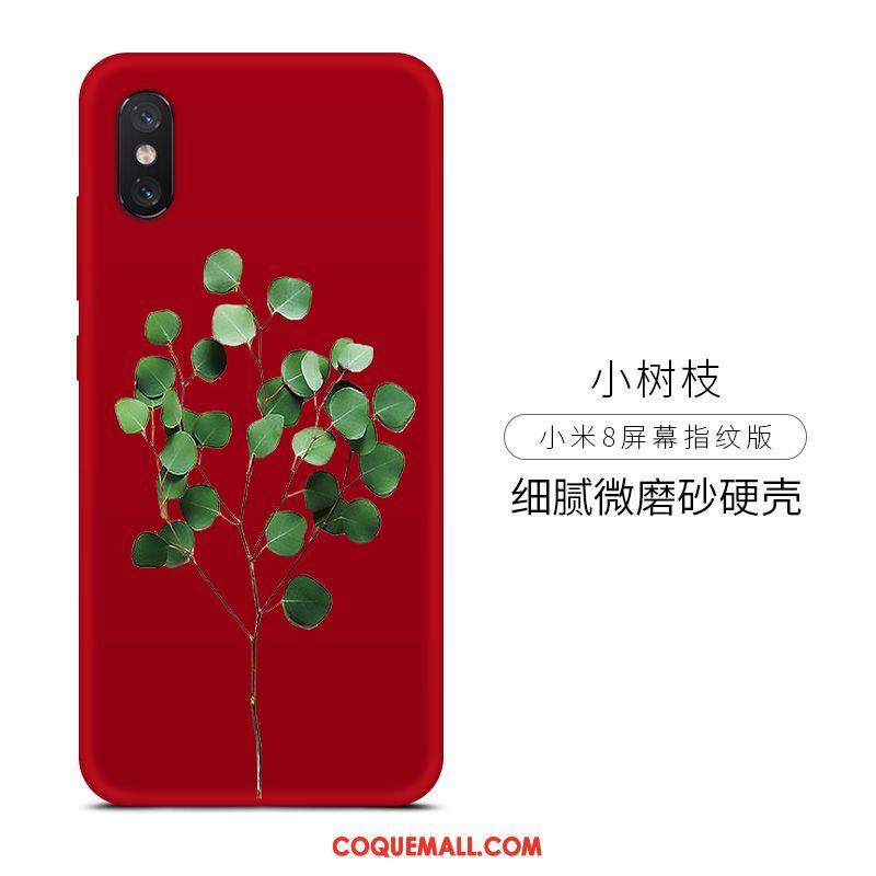 Étui Xiaomi Mi 8 Pro Amoureux Petit Tout Compris, Coque Xiaomi Mi 8 Pro Peinture Jeunesse Beige