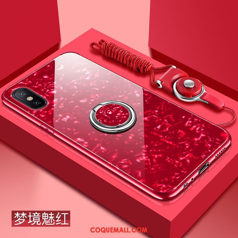 Étui Xiaomi Mi 8 Pro Blanc Net Rouge Jeunesse, Coque Xiaomi Mi 8 Pro Tout Compris Silicone Beige