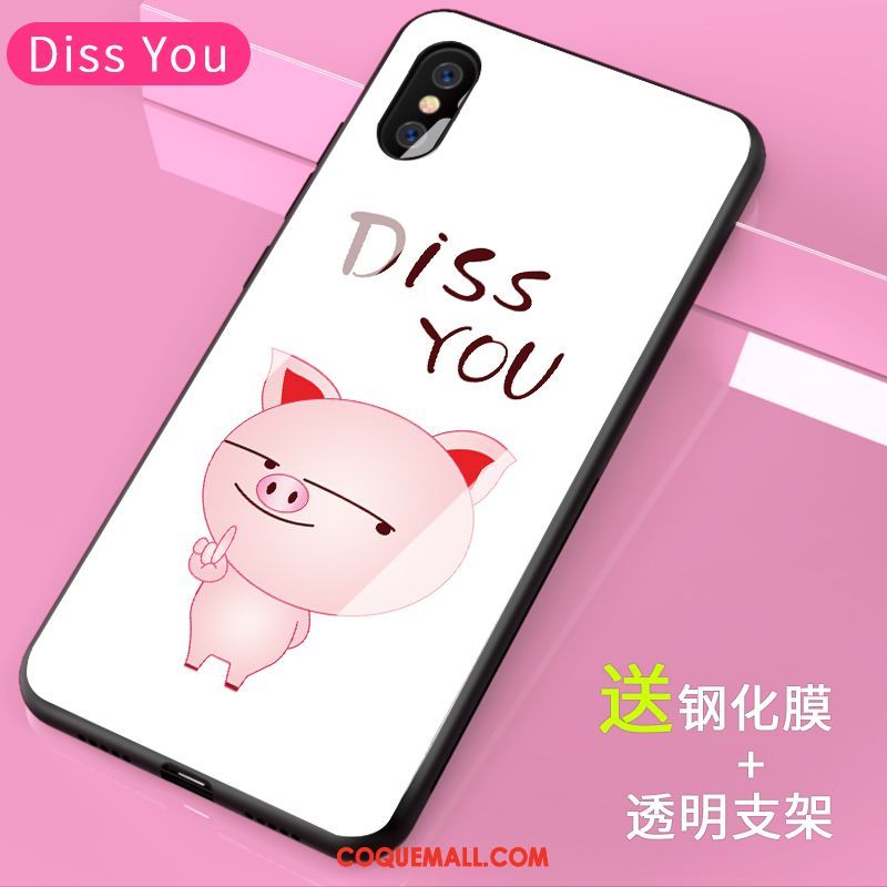Étui Xiaomi Mi 8 Pro Dessin Animé Amoureux Petit, Coque Xiaomi Mi 8 Pro Nouveau Modèle Fleurie Beige