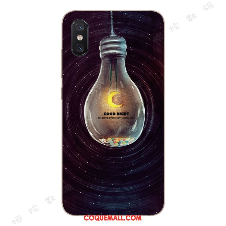 Étui Xiaomi Mi 8 Pro Fluide Doux Incassable Silicone, Coque Xiaomi Mi 8 Pro Jaune Téléphone Portable Beige