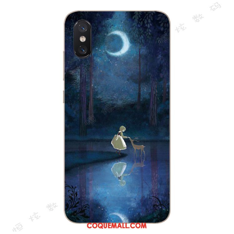 Étui Xiaomi Mi 8 Pro Fluide Doux Incassable Silicone, Coque Xiaomi Mi 8 Pro Jaune Téléphone Portable Beige