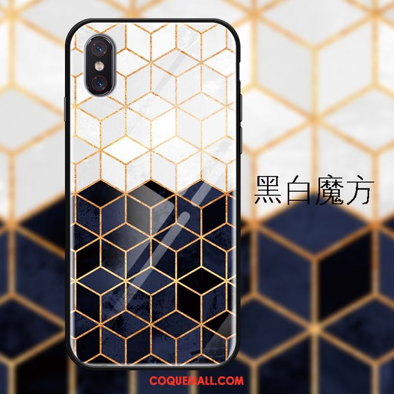 Étui Xiaomi Mi 8 Pro Incassable Business Dégradé, Coque Xiaomi Mi 8 Pro Modèle Fleurie Petit Beige