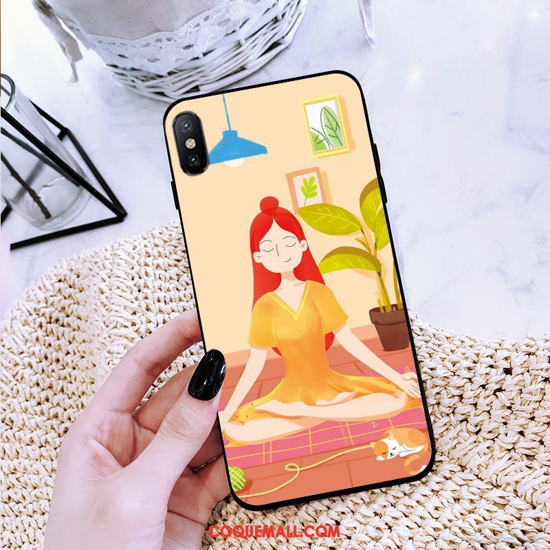 Étui Xiaomi Mi 8 Pro Jeunesse Téléphone Portable Rose, Coque Xiaomi Mi 8 Pro Tout Compris Créatif Beige