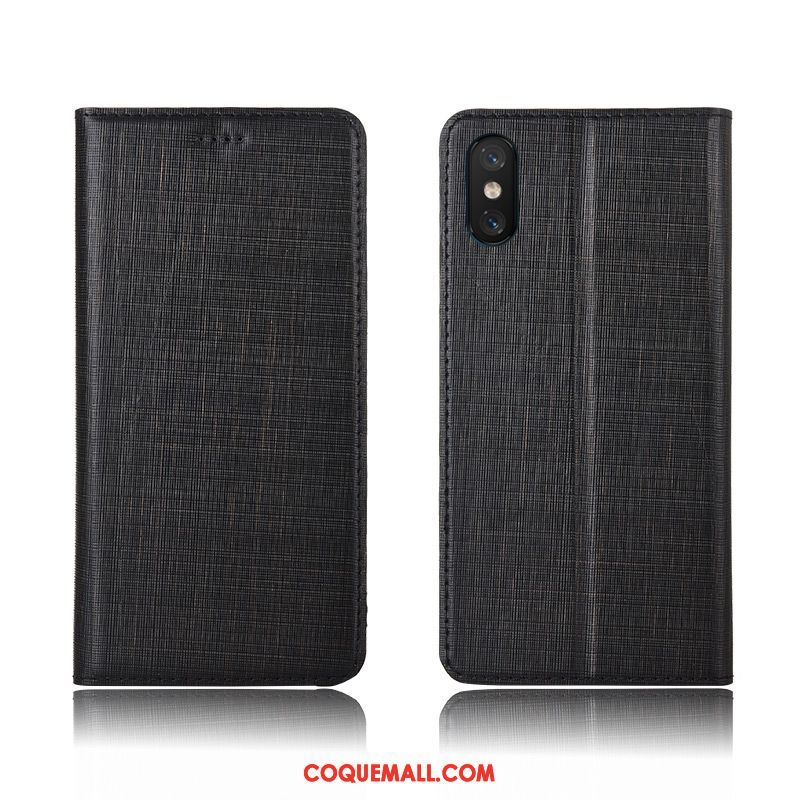 Étui Xiaomi Mi 8 Pro Noir Jeunesse Étui En Cuir, Coque Xiaomi Mi 8 Pro Tout Compris Protection Beige