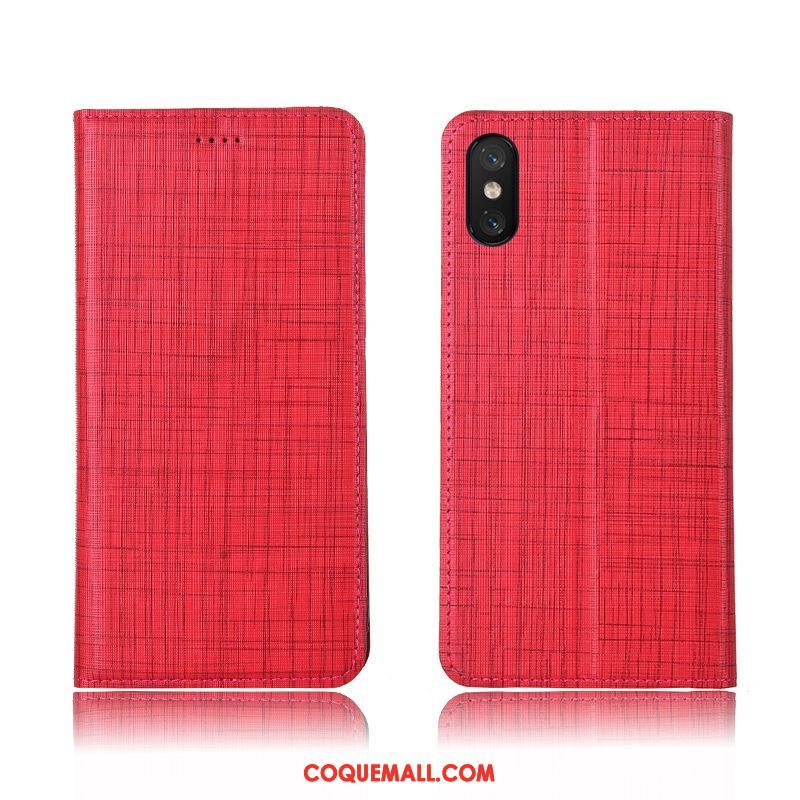 Étui Xiaomi Mi 8 Pro Noir Jeunesse Étui En Cuir, Coque Xiaomi Mi 8 Pro Tout Compris Protection Beige