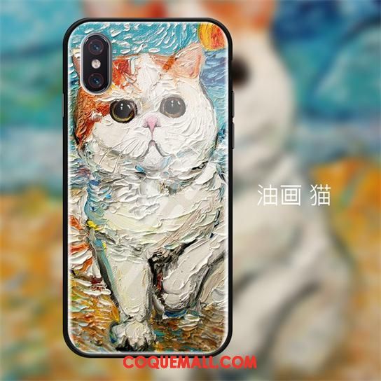 Étui Xiaomi Mi 8 Pro Ornements Suspendus Verre Abstrait, Coque Xiaomi Mi 8 Pro Jeunesse Bleu Marin Beige