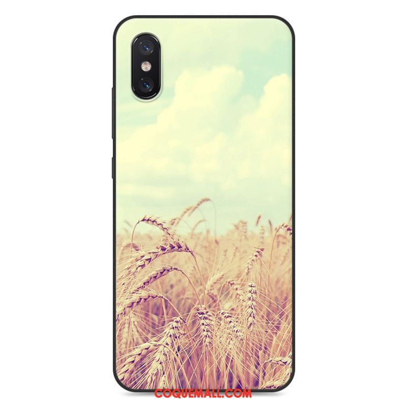 Étui Xiaomi Mi 8 Pro Silicone Créatif Incassable, Coque Xiaomi Mi 8 Pro Dessin Animé Petit Beige