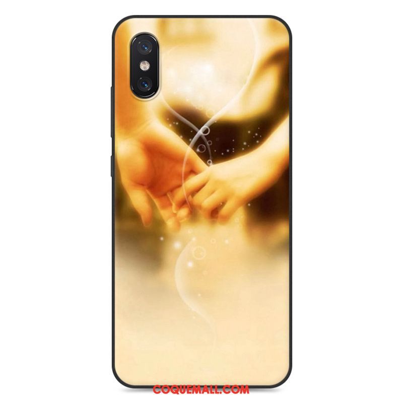 Étui Xiaomi Mi 8 Pro Silicone Créatif Incassable, Coque Xiaomi Mi 8 Pro Dessin Animé Petit Beige