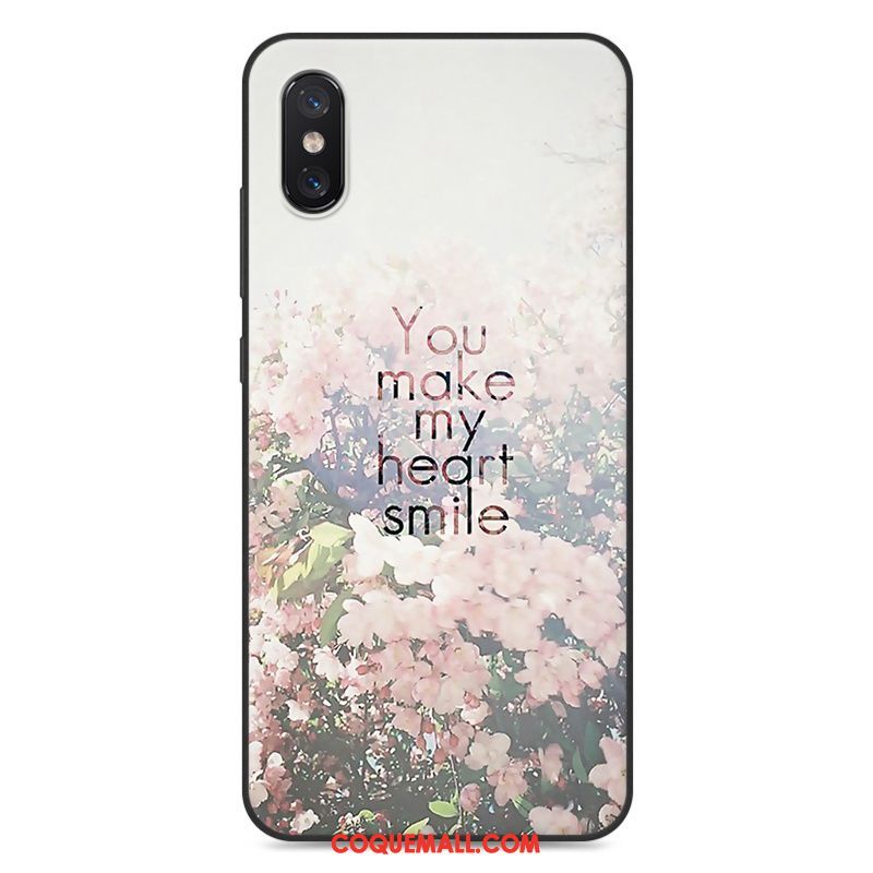 Étui Xiaomi Mi 8 Pro Silicone Créatif Incassable, Coque Xiaomi Mi 8 Pro Dessin Animé Petit Beige