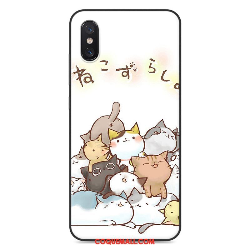 Étui Xiaomi Mi 8 Pro Silicone Créatif Incassable, Coque Xiaomi Mi 8 Pro Dessin Animé Petit Beige