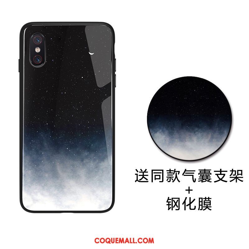 Étui Xiaomi Mi 8 Pro Simple Silicone Jeunesse, Coque Xiaomi Mi 8 Pro Petit Personnalité Beige