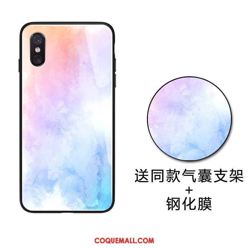 Étui Xiaomi Mi 8 Pro Simple Silicone Jeunesse, Coque Xiaomi Mi 8 Pro Petit Personnalité Beige