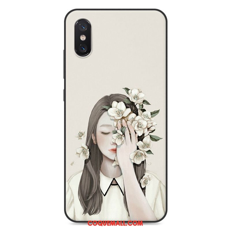 Étui Xiaomi Mi 8 Pro Téléphone Portable Blanc Protection, Coque Xiaomi Mi 8 Pro Incassable Fluide Doux Beige