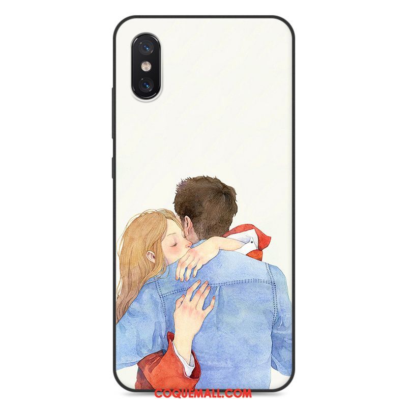 Étui Xiaomi Mi 8 Pro Téléphone Portable Blanc Protection, Coque Xiaomi Mi 8 Pro Incassable Fluide Doux Beige