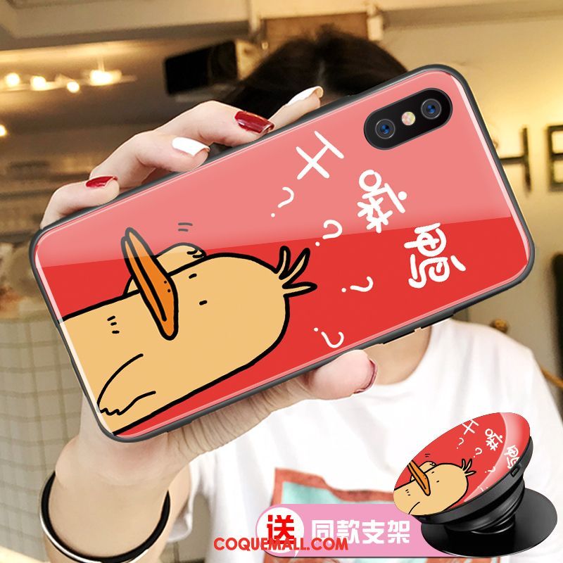 Étui Xiaomi Mi 8 Pro Téléphone Portable Protection Dessin Animé, Coque Xiaomi Mi 8 Pro Personnalité Petit Beige