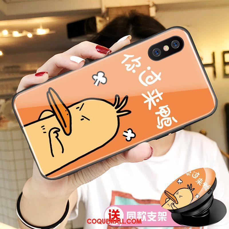 Étui Xiaomi Mi 8 Pro Téléphone Portable Protection Dessin Animé, Coque Xiaomi Mi 8 Pro Personnalité Petit Beige