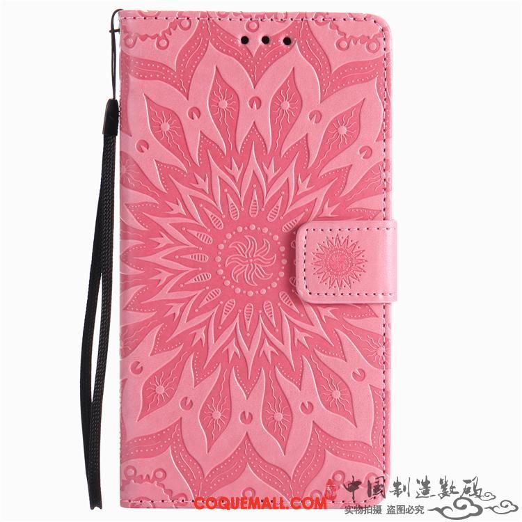 Étui Xiaomi Mi 8 Pro Étui En Cuir Protection Téléphone Portable, Coque Xiaomi Mi 8 Pro Rouge