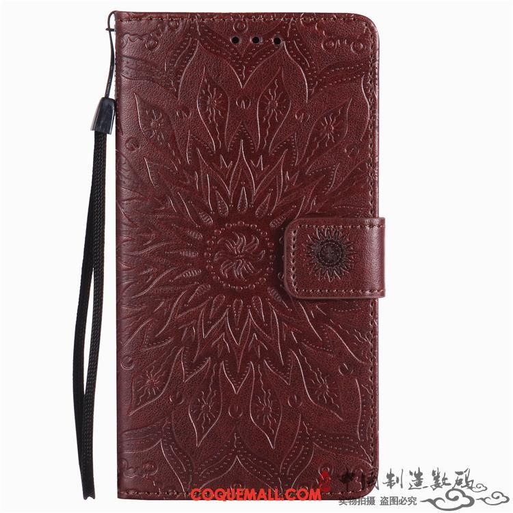 Étui Xiaomi Mi 8 Pro Étui En Cuir Protection Téléphone Portable, Coque Xiaomi Mi 8 Pro Rouge