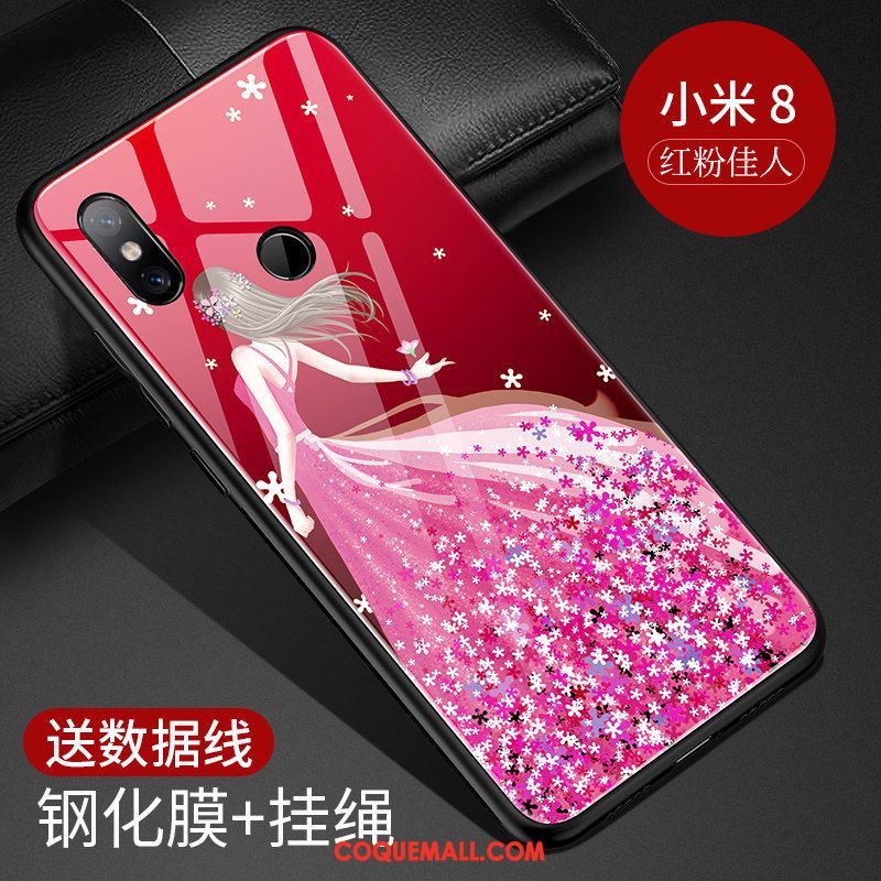 Étui Xiaomi Mi 8 Protection Dégradé Créatif, Coque Xiaomi Mi 8 Marque De Tendance Très Mince Beige