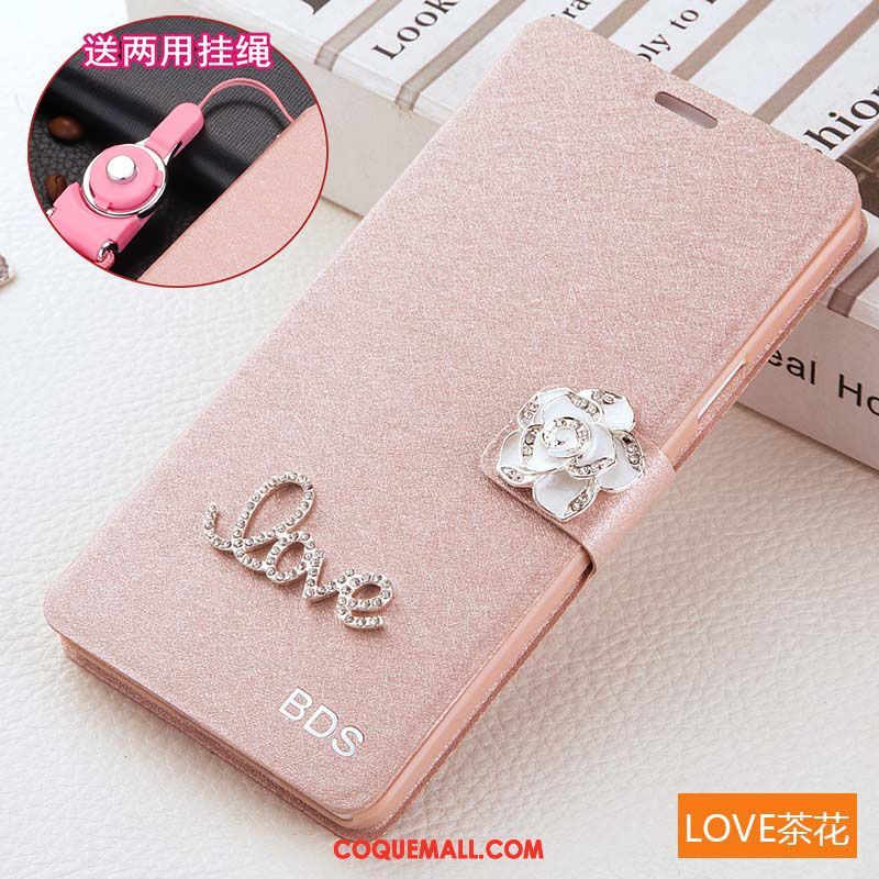 Étui Xiaomi Mi 8 Protection Téléphone Portable Rose, Coque Xiaomi Mi 8 Incassable Étui En Cuir Beige