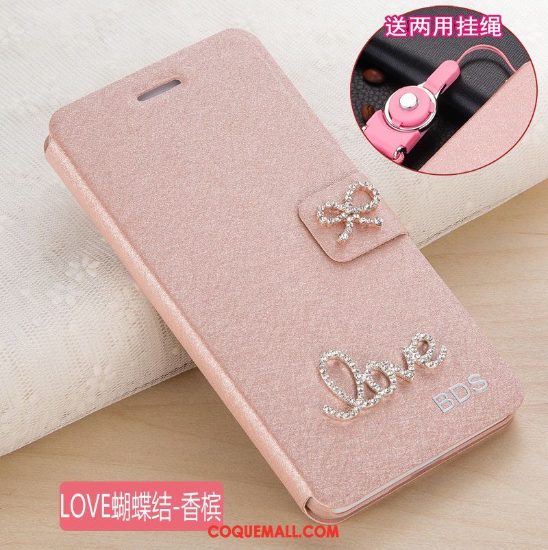 Étui Xiaomi Mi 8 Protection Téléphone Portable Rose, Coque Xiaomi Mi 8 Incassable Étui En Cuir Beige