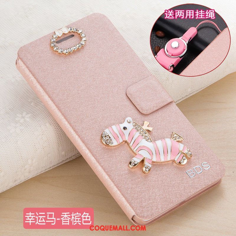 Étui Xiaomi Mi 8 Protection Téléphone Portable Rose, Coque Xiaomi Mi 8 Incassable Étui En Cuir Beige