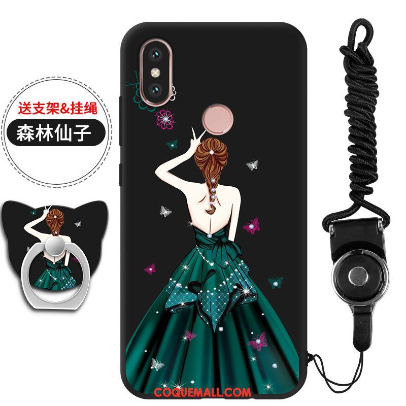 Étui Xiaomi Mi 8 Rouge Fluide Doux Ornements Suspendus, Coque Xiaomi Mi 8 Incassable Téléphone Portable Beige