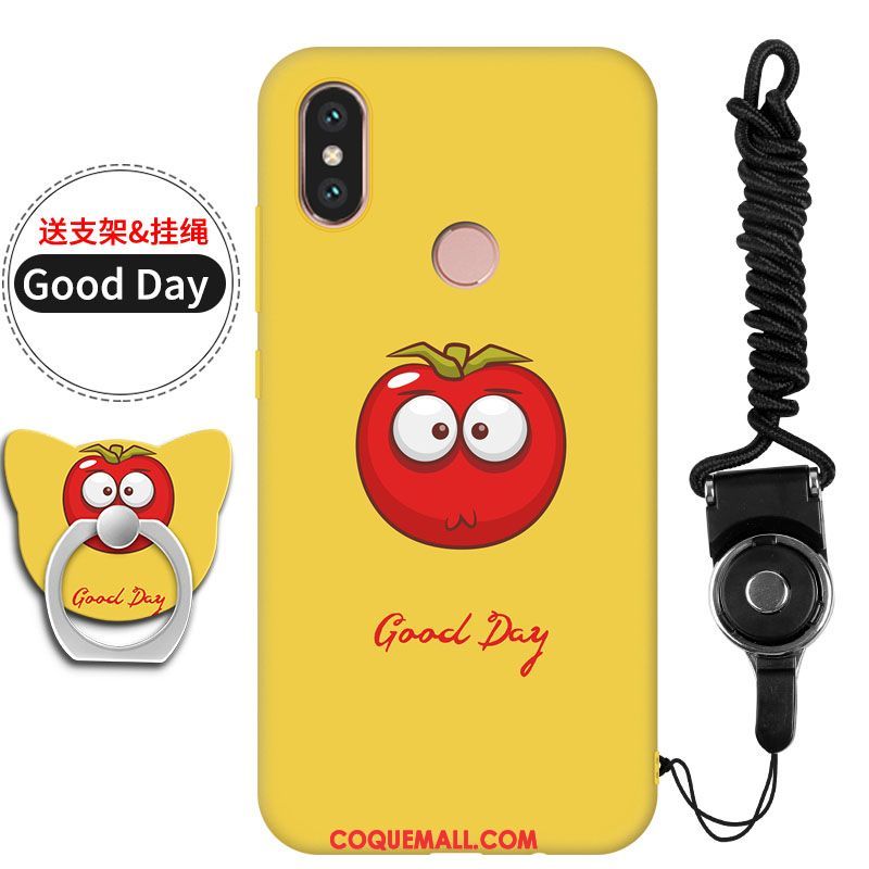 Étui Xiaomi Mi 8 Rouge Fluide Doux Ornements Suspendus, Coque Xiaomi Mi 8 Incassable Téléphone Portable Beige