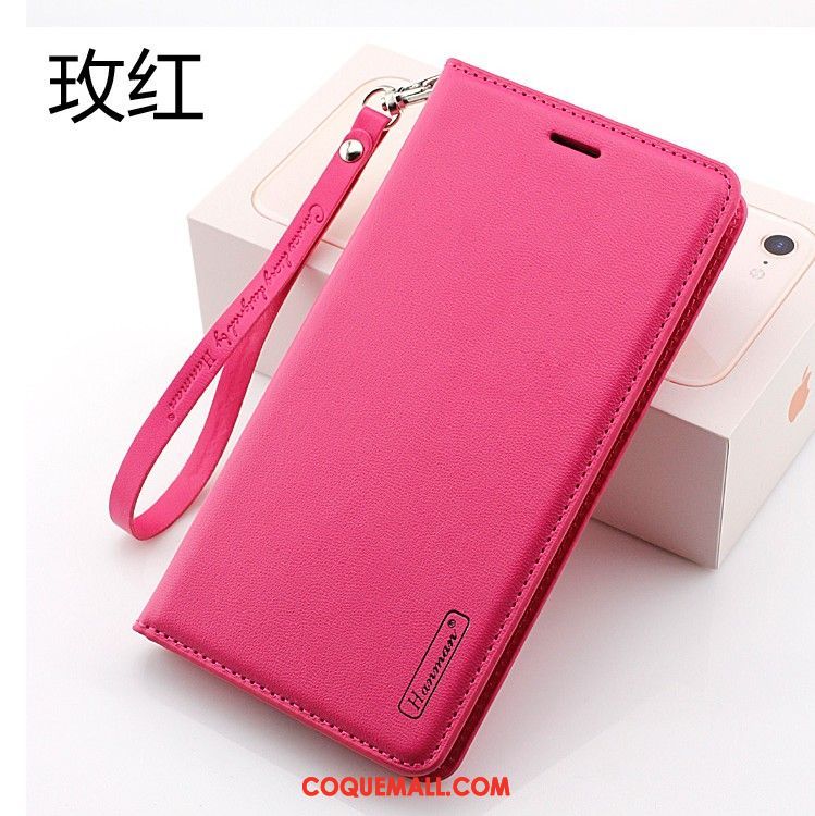 Étui Xiaomi Mi 8 Rouge Petit Protection, Coque Xiaomi Mi 8 Étui En Cuir Téléphone Portable Beige