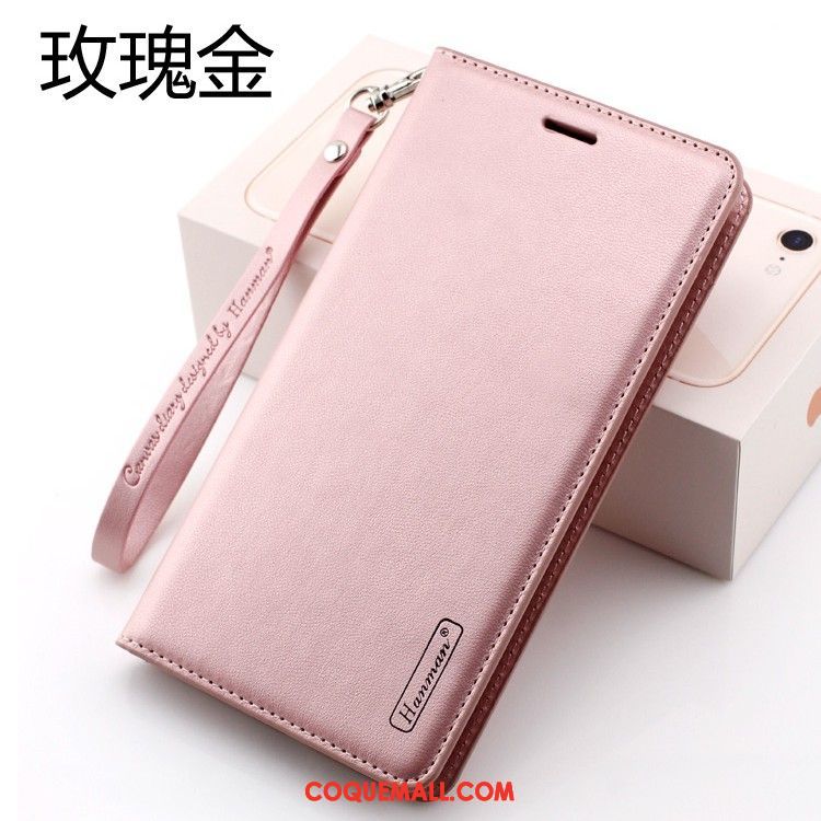 Étui Xiaomi Mi 8 Rouge Petit Protection, Coque Xiaomi Mi 8 Étui En Cuir Téléphone Portable Beige