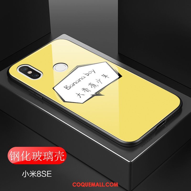 Étui Xiaomi Mi 8 Se Amoureux Frais Banane, Coque Xiaomi Mi 8 Se Jeunesse Juvénile Beige