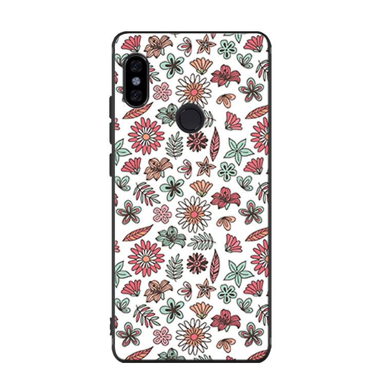 Étui Xiaomi Mi 8 Se Art Petit Téléphone Portable, Coque Xiaomi Mi 8 Se Silicone Fleurs Beige