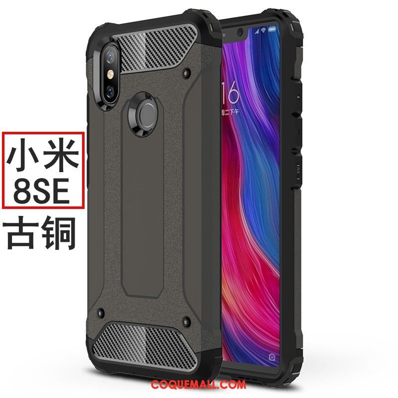 Étui Xiaomi Mi 8 Se Ballon Silicone Incassable, Coque Xiaomi Mi 8 Se Délavé En Daim Tout Compris Beige