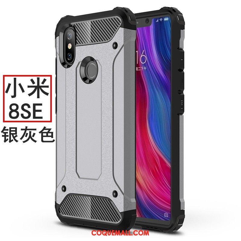 Étui Xiaomi Mi 8 Se Ballon Silicone Incassable, Coque Xiaomi Mi 8 Se Délavé En Daim Tout Compris Beige