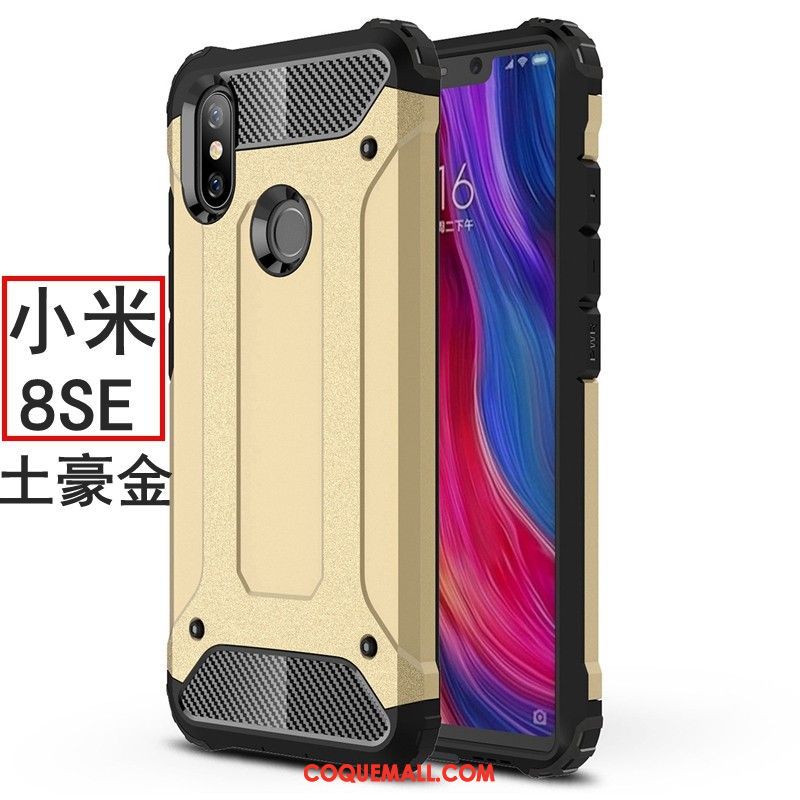 Étui Xiaomi Mi 8 Se Ballon Silicone Incassable, Coque Xiaomi Mi 8 Se Délavé En Daim Tout Compris Beige