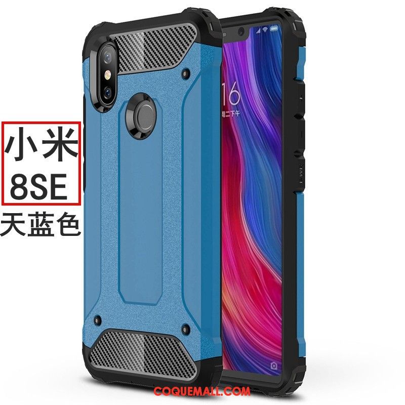 Étui Xiaomi Mi 8 Se Ballon Silicone Incassable, Coque Xiaomi Mi 8 Se Délavé En Daim Tout Compris Beige