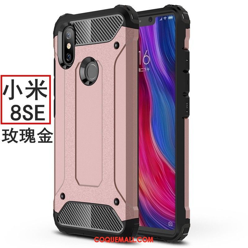 Étui Xiaomi Mi 8 Se Ballon Silicone Incassable, Coque Xiaomi Mi 8 Se Délavé En Daim Tout Compris Beige