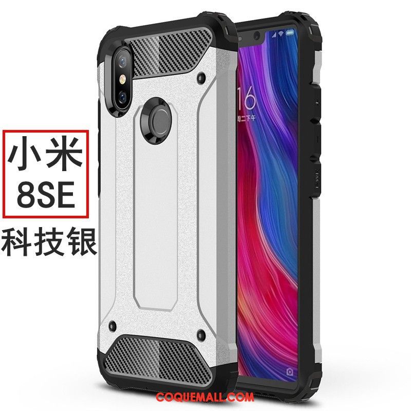 Étui Xiaomi Mi 8 Se Ballon Silicone Incassable, Coque Xiaomi Mi 8 Se Délavé En Daim Tout Compris Beige