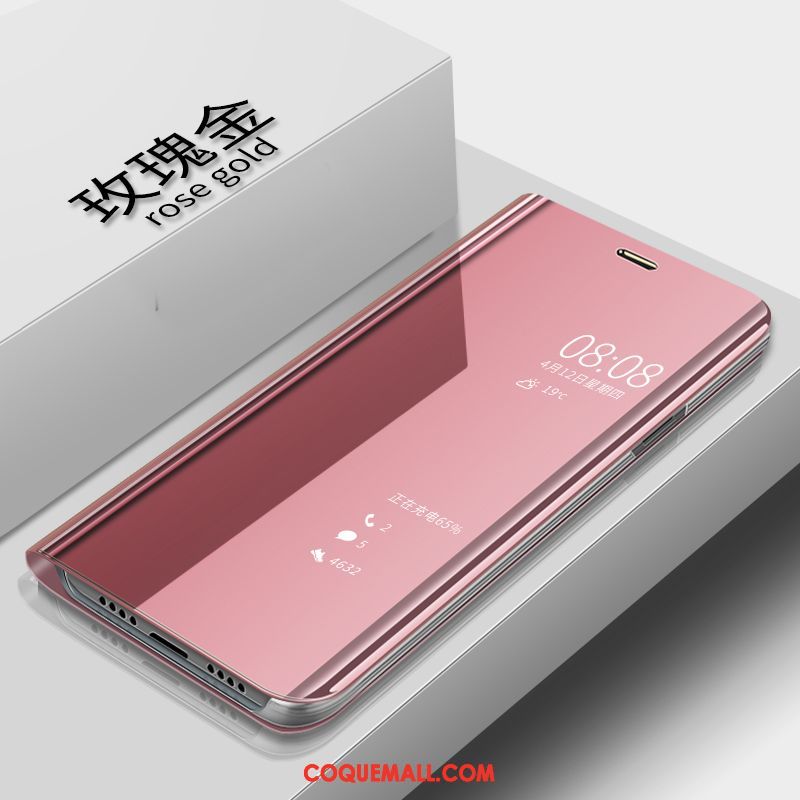 Étui Xiaomi Mi 8 Se Bleu Dormance Petit, Coque Xiaomi Mi 8 Se Tendance Clamshell Beige